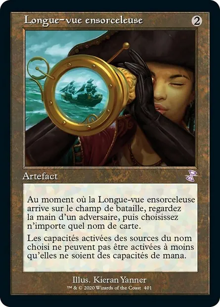 Longue-vue ensorceleuse, carte Magic TSR 401 — extension Spirale Temporelle Remastered