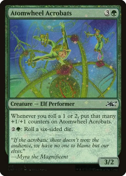 Atomwheel Acrobats, Magic card UNF 416 — Unfinity set