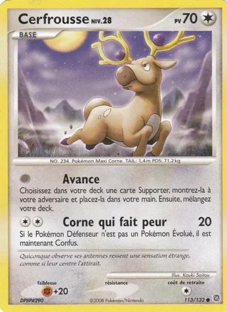 Cerfrousse, carte Pokémon SW 113 — extension Merveilles Secrètes