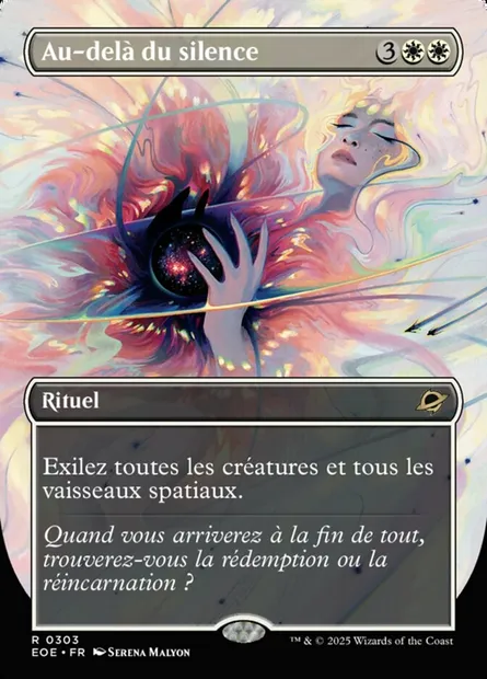 Au-delà du silence, carte Magic EOE 303 — extension Edge of Eternities