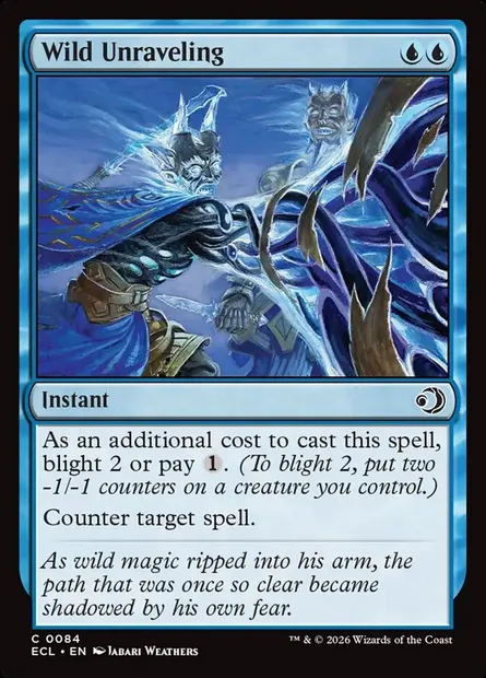 Wild Unraveling, Magic card ECL 84 — Lorwyn Eclipsed set