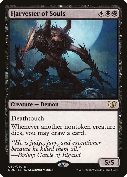 Moissonneur d'âmes, carte Magic DDQ 60 — extension Duel Decks: Blessed vs. Cursed