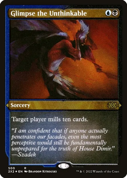 Glimpse the Unthinkable, Magic card 2X2 500 — Double Masters 2022 set