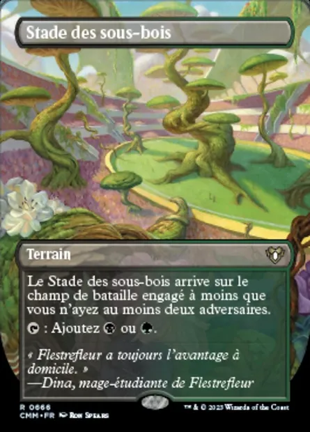 Stade des sous-bois, carte Magic CMM 666 — extension Commander Masters