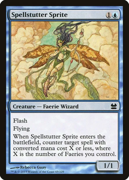 Spellstutter Sprite, Magic card MMA 65 — Modern Masters set