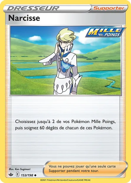Narcisse, carte Pokémon CRE 153 — extension Règne de Glace