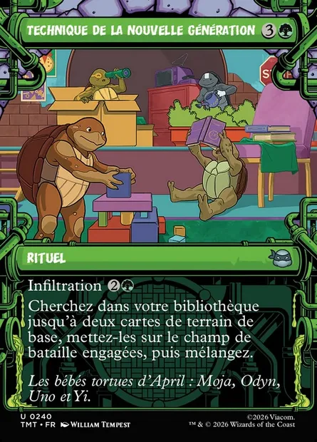 Technique de la nouvelle génération, carte Magic TMT 240 — extension Teenage Mutant Ninja Turtles