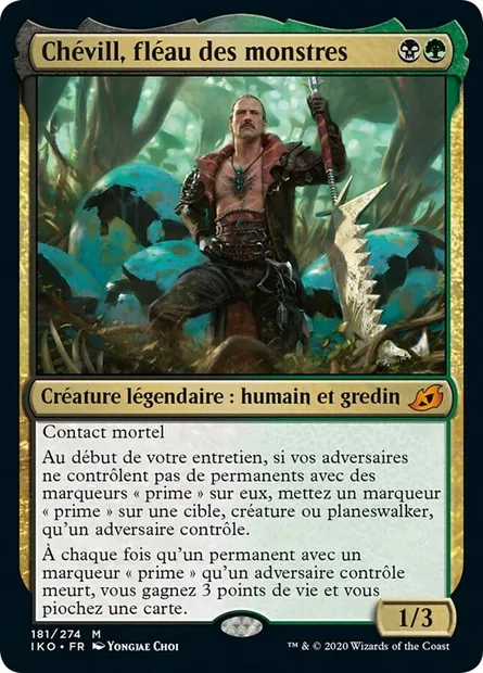 Chévill, fléau des monstres, carte Magic IKO 181 — extension Ikoria: Lair of Behemoths