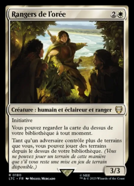 Rangers de l'orée, carte Magic LTC 180 — extension Tales of Middle-earth Commander