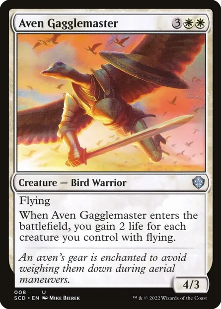 Aven Gagglemaster, Magic card SCD 8 — Starter Commander Decks set