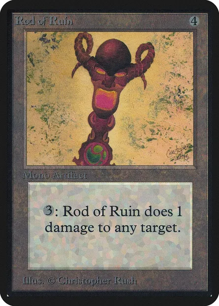 Baguette de ruine, carte Magic LEA 268 — extension Limited Edition Alpha