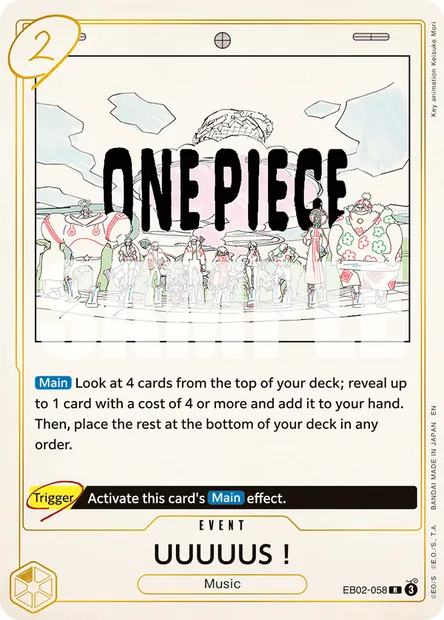 UUUUUS!, One Piece card EB02-058 — Anime 25th Collection set