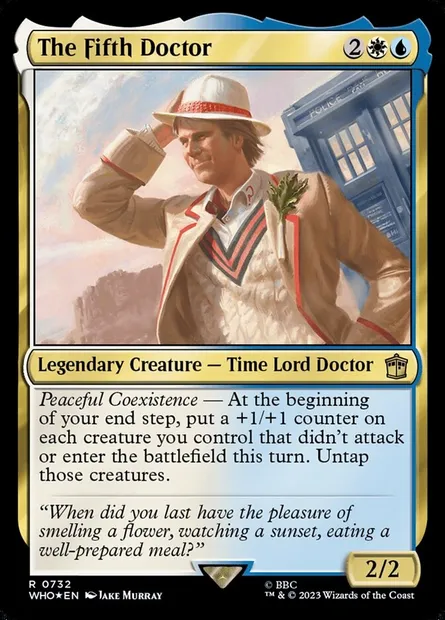 Le Cinquième Docteur, carte Magic WHO 732 — extension Doctor Who