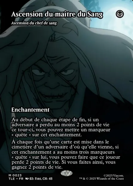 Ascension du chef de sang, carte Magic TLE 23 — extension Avatar: The Last Airbender Eternal