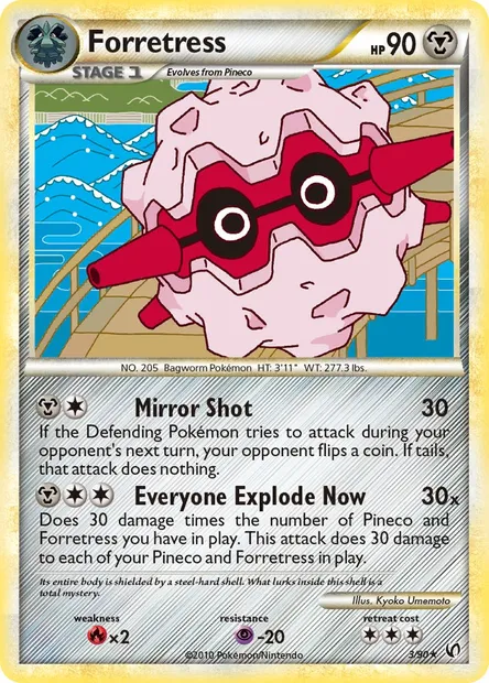 Forretress, Pokémon card UD 3 — Undaunted set