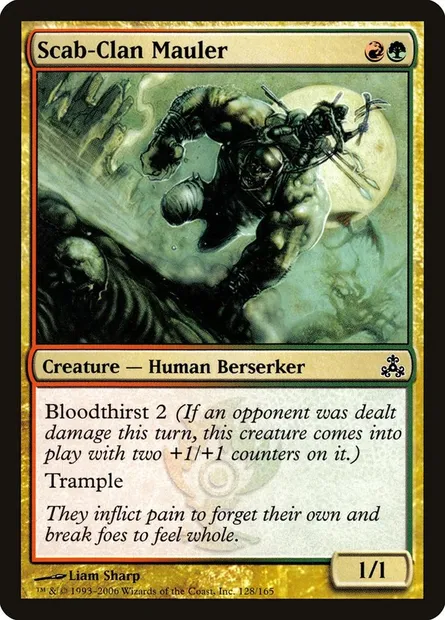 Scab-Clan Mauler, Magic card GPT 128 — Guildpact set