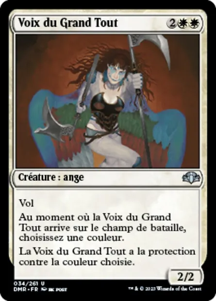 Voix du Grand Tout, carte Magic DMR 34 — extension Dominaria Remastered