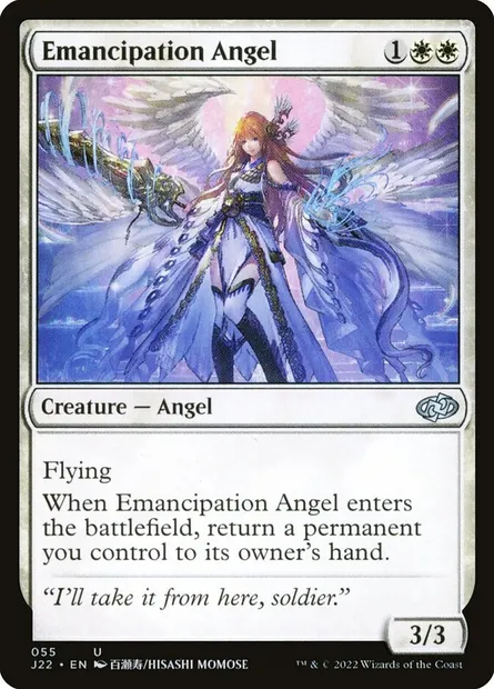 Emancipation Angel, Magic card J22 55 — Jumpstart 2022 set