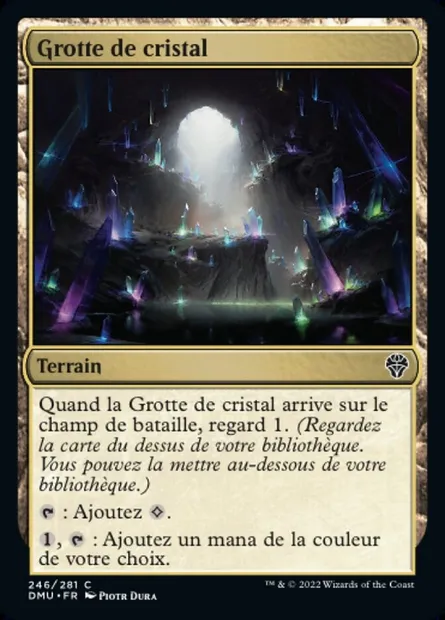 Grotte de cristal, carte Magic DMU 246 — extension Dominaria Uni