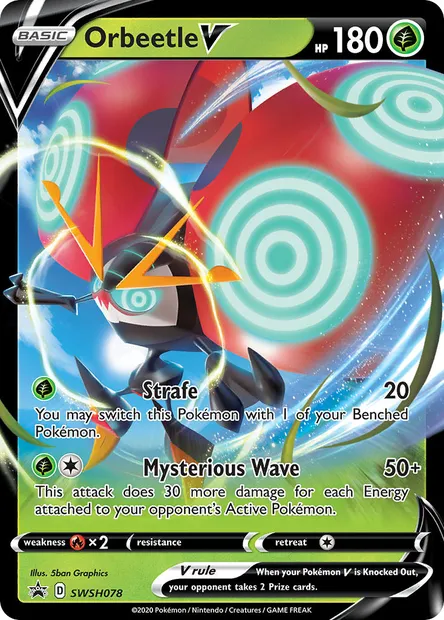 Orbeetle V, Pokémon card SWSH 078 — SWSH Black Star Promos set