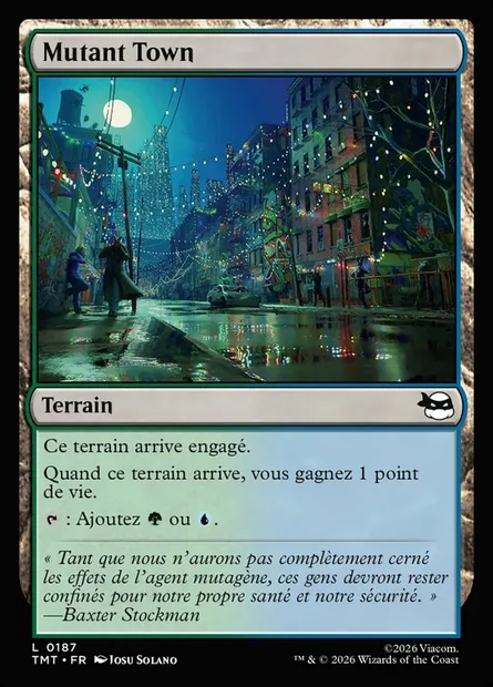 Mutant Town, carte Magic TMT 187 — extension Teenage Mutant Ninja Turtles