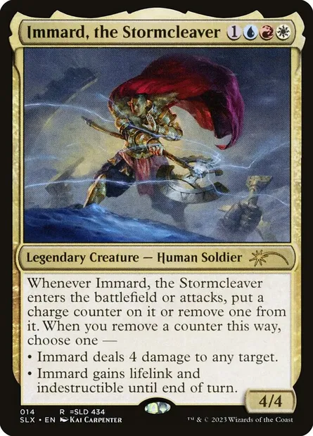 Immard, the Stormcleaver, carte Magic SLX 14 — extension Universes Within