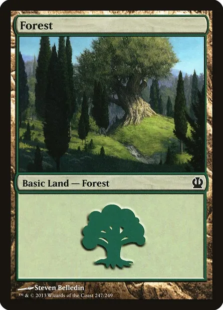 Forest, Magic card THS 247 — Theros set