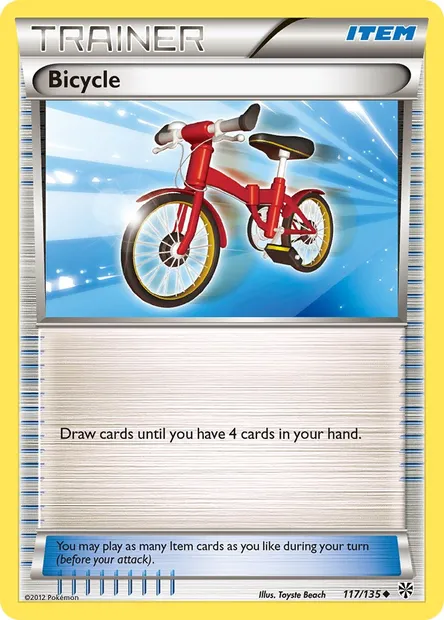 Bicycle, Pokémon card PLS 117 — Plasma Storm set