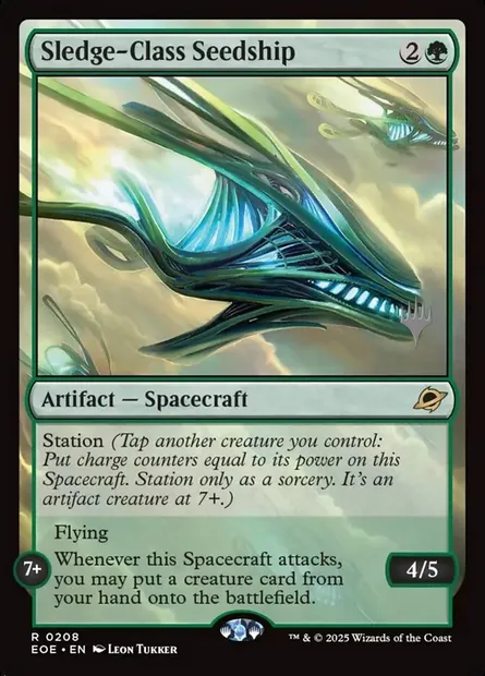 Sledge-Class Seedship, Magic card PEOE 208p — Edge of Eternities Promos set