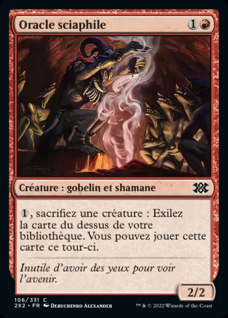 Oracle sciaphile, carte Magic 2X2 106 — extension Double Masters 2022