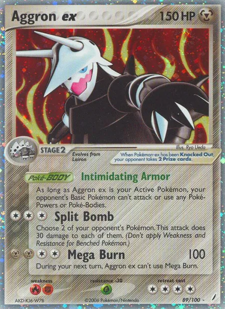 Aggron ex, Pokémon card CG 89 — Crystal Guardians set