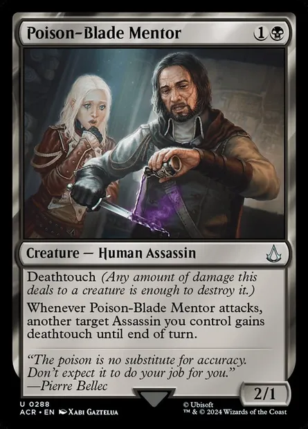 Poison-Blade Mentor, Magic card ACR 288 — Assassin's Creed set