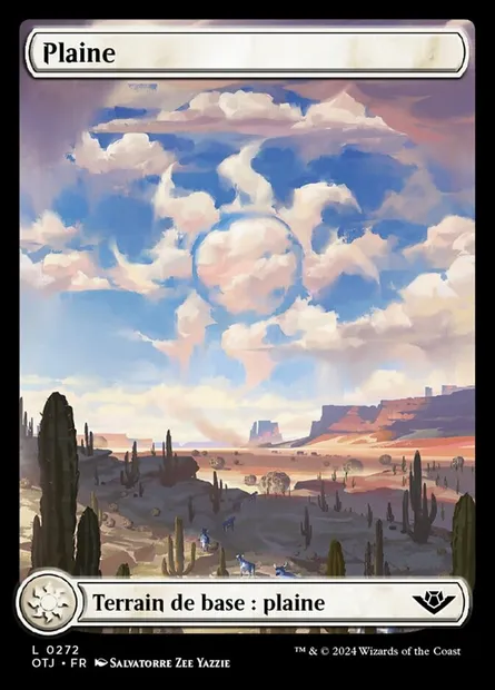 Plaine, carte Magic OTJ 272 — extension Outlaws of Thunder Junction