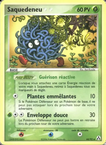 Saquedeneu, carte Pokémon LM 44 — extension EX Créateurs de légendes