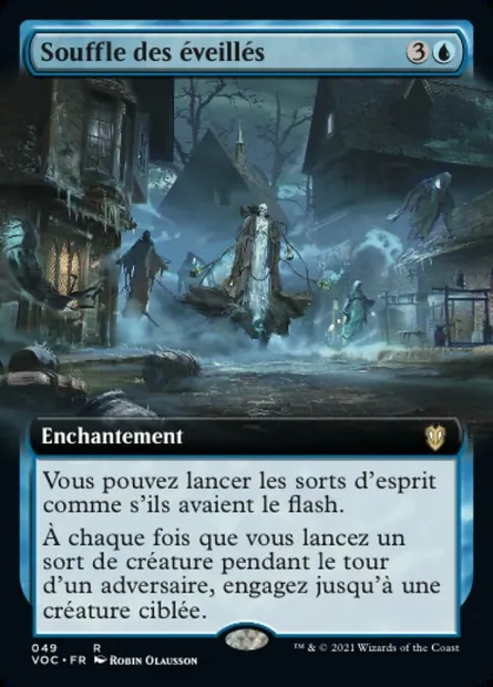 Souffle des éveillés, carte Magic VOC 49 — extension Crimson Vow Commander