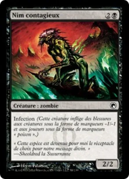 Nim contagieux, carte Magic SOM 58 — extension Cicatrices de Mirrodin