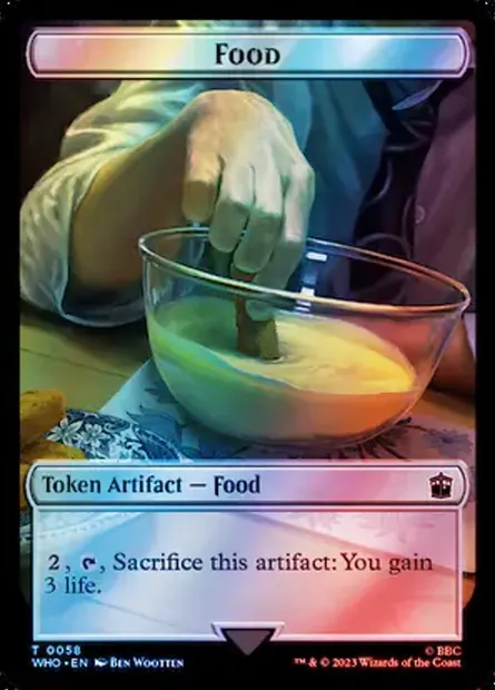Food, carte Magic TWHO 58 — extension Doctor Who Tokens