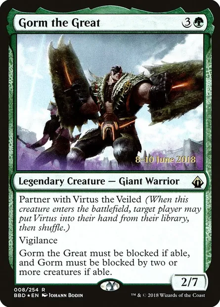 Gorm the Great, Magic card PBBD 8s — Battlebond Promos set