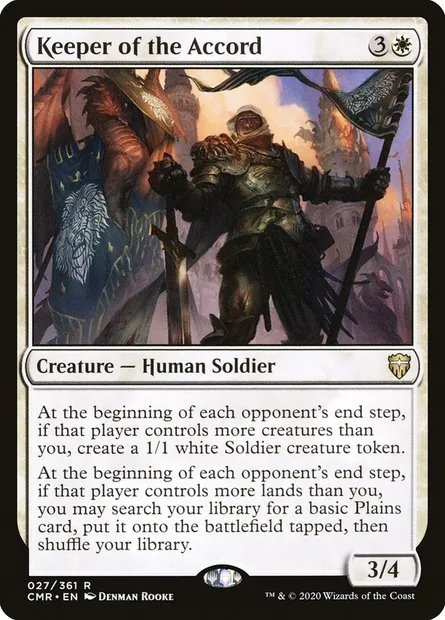 Keeper of the Accord, Magic card CMR 27 — Commander Legends set