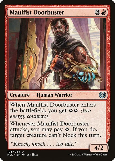Maulfist Doorbuster, Magic card KLD 123 — Kaladesh set
