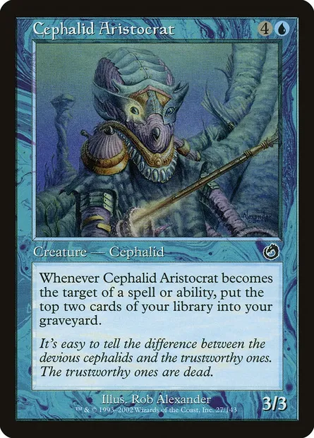 Cephalid Aristocrat, Magic card TOR 27 — Torment set