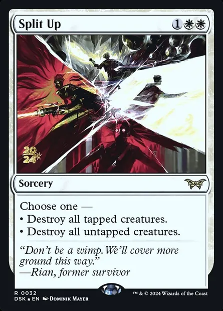 Split Up, Magic card PDSK 32s — Duskmourn: House of Horror Promos set