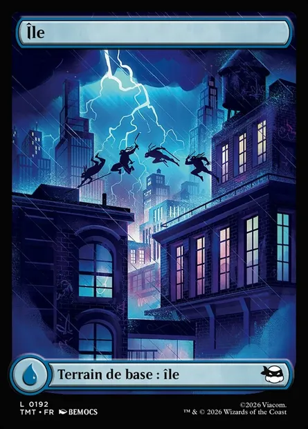 Île, carte Magic TMT 192 — extension Teenage Mutant Ninja Turtles