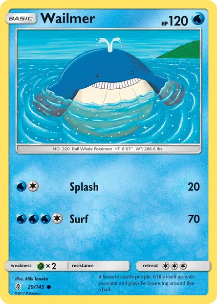 Wailmer, Pokémon card GRI 29 — Guardians Rising set