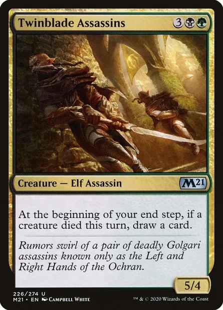 Twinblade Assassins, Magic card M21 226 — Core Set 2021 set