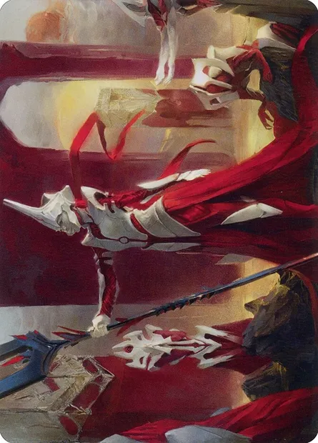Porcelain Zealot // Porcelain Zealot, Magic card AONE 8 — Phyrexia: All Will Be One Art Series set