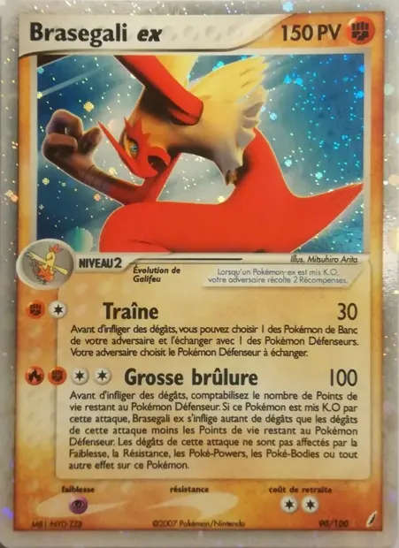 Brasegali ex, carte Pokémon CG 90 — extension EX Gardiens de Cristal