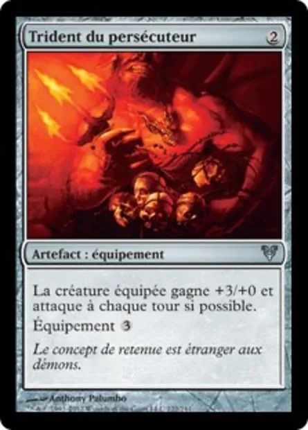 Trident du persécuteur, carte Magic AVR 222 — extension Avacyn ressuscitée