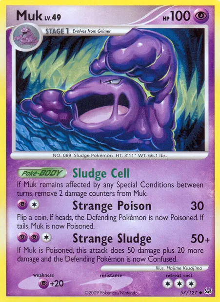 Muk, Pokémon card PL 57 — Platinum set