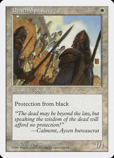 Death Speakers, Magic card 5ED 24 — Fifth Edition set